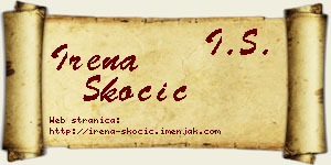 Irena Skočić vizit kartica